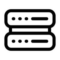 Simple Server icon. The icon can be used for websites, print templates, presentation templates, illustrations, etc vector