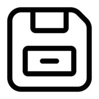 Simple Floppy Disk icon. The icon can be used for websites, print templates, presentation templates, illustrations, etc vector