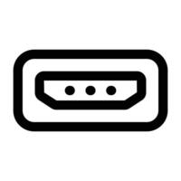Simple Usb Port icon. The icon can be used for websites, print templates, presentation templates, illustrations, etc vector