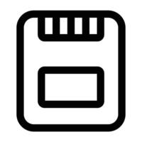 Simple Ssd icon. The icon can be used for websites, print templates, presentation templates, illustrations, etc vector