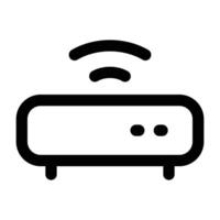 Simple Wifi Router icon. The icon can be used for websites, print templates, presentation templates, illustrations, etc vector