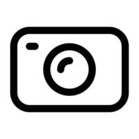 Simple Cam icon. The icon can be used for websites, print templates, presentation templates, illustrations, etc vector
