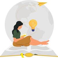 generating idea from book vector