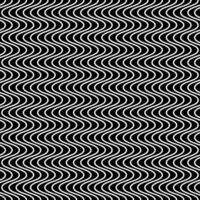 Abstract seamless pattern with wavy lines. Illustration of waves. Black and white background with optical illusion. Texture with curved and squiggly geometric lines in row. vector