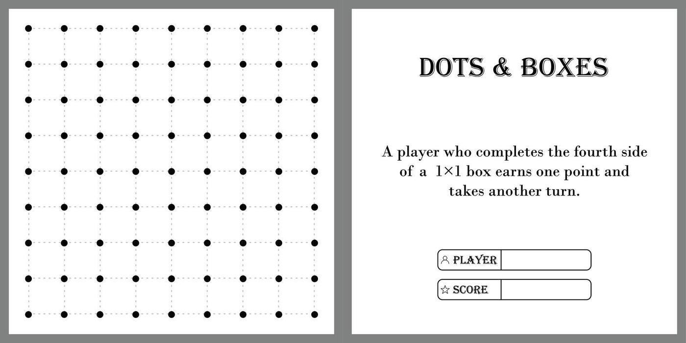 Dots And Boxes Game Vector Art, Icons, and Graphics for Free Download for Free Printable Dots And Boxes Game