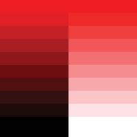 Red Gradient Color Palette vector