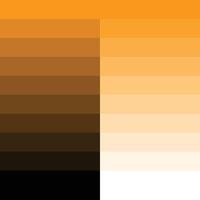 Orange Gradient Color Palette vector