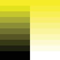 Yellow Gradient Color Palette vector