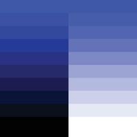 Blue Gradient Color Palette vector