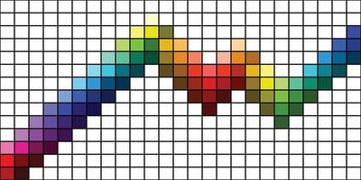 Rainbow square grid geometric pattern style. Colorful zigzag pattern. vector