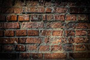 the texture of an old brickwork photo