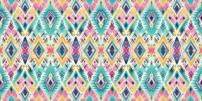Seamless batik pattern,Seamless tribal batik pattern,and Seamless colorful pattern resemble ethnic boho, Aztec,and ikat styles.designed for use in wallpaper,fabric,curtain,carpet,Batik Embroidery vector