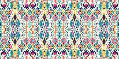 Seamless batik pattern,Seamless tribal batik pattern,and Seamless colorful pattern resemble ethnic boho, Aztec,and ikat styles.designed for use in wallpaper,fabric,curtain,carpet,Batik Embroidery vector
