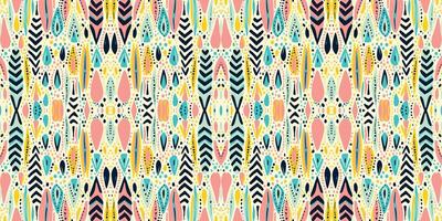 Seamless batik pattern,Seamless tribal batik pattern,and Seamless colorful pattern resemble ethnic boho, Aztec,and ikat styles.designed for use in wallpaper,fabric,curtain,carpet,Batik Embroidery vector