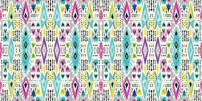 Seamless batik pattern,Seamless tribal batik pattern,and Seamless colorful pattern resemble ethnic boho, Aztec,and ikat styles.designed for use in wallpaper,fabric,curtain,carpet,Batik Embroidery vector
