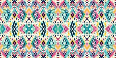Seamless batik pattern,Seamless tribal batik pattern,and Seamless colorful pattern resemble ethnic boho, Aztec,and ikat styles.designed for use in wallpaper,fabric,curtain,carpet,Batik Embroidery vector
