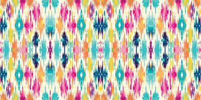 Seamless batik pattern,Seamless tribal batik pattern,and Seamless colorful pattern resemble ethnic boho, Aztec,and ikat styles.designed for use in wallpaper,fabric,curtain,carpet,Batik Embroidery vector