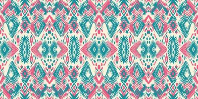 Seamless batik pattern,Seamless tribal batik pattern,and Seamless colorful pattern resemble ethnic boho, Aztec,and ikat styles.designed for use in wallpaper,fabric,curtain,carpet,Batik Embroidery vector