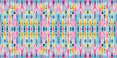 Seamless batik pattern,Seamless tribal batik pattern,and Seamless colorful pattern resemble ethnic boho, Aztec,and ikat styles.designed for use in wallpaper,fabric,curtain,carpet,Batik Embroidery vector