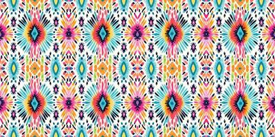 Seamless batik pattern,Seamless tribal batik pattern,and Seamless colorful pattern resemble ethnic boho, Aztec,and ikat styles.designed for use in wallpaper,fabric,curtain,carpet,Batik Embroidery vector