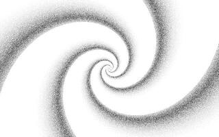 Spiral gradient with noise stipple dots effect, grainy texture background vector