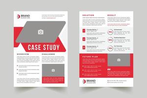 Case Study template with minimal design, Corporate Case Study Template, Poster design with Case Study vector
