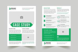 Case Study template with minimal design, Corporate Case Study Template, Poster design with Case Study vector