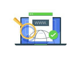 domain registration,communication,search engine optimization vector