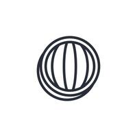 longitude icon. .Editable stroke.linear style sign for use web design,logo.Symbol illustration. vector