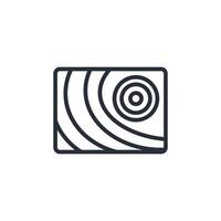 topography icon. .Editable stroke.linear style sign for use web design,logo.Symbol illustration. vector