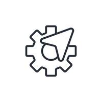 navigation icon. .Editable stroke.linear style sign for use web design,logo.Symbol illustration. vector