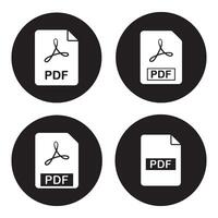 PDF icon design vector