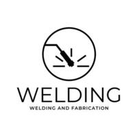 welding workshop symbol of development and repair vector