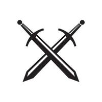 Sword icon design concept isolated on white background vector