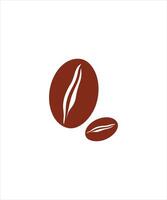 Coffee bean icon isolated on white background. vector