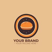 Bakery Store Minimalist Logo Concept vector