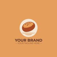 Bakery Store Minimalist Logo Concept vector