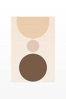 Flat abstract shape boho geometric background vector