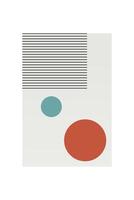 Flat abstract shape boho geometric background vector