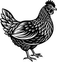 Farm and agriculture chicken Flat Simple design vector