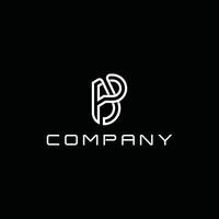 Letter PJ Line modern simple logo design, logotype element for template vector