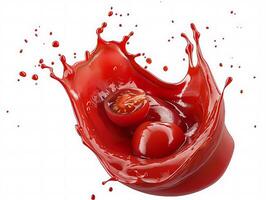 Tomato ketchup splash in high resolution photo