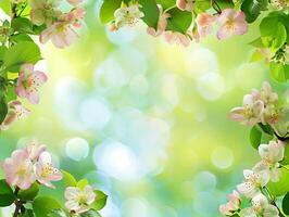 Floral background with space for text photo