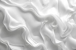 White wall with large wave pattern photo
