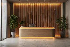 A close up of a reception table with a plant in a pot photo