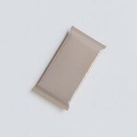 Snack bar protein realistic glossy and, foil texture on white background render illustration photo