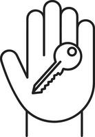 Hand icon symbol image illustration vector