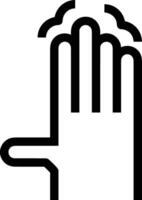 Hand icon symbol image illustration vector