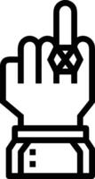 Hand icon symbol image illustration vector