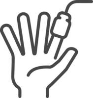 Hand icon symbol image illustration vector